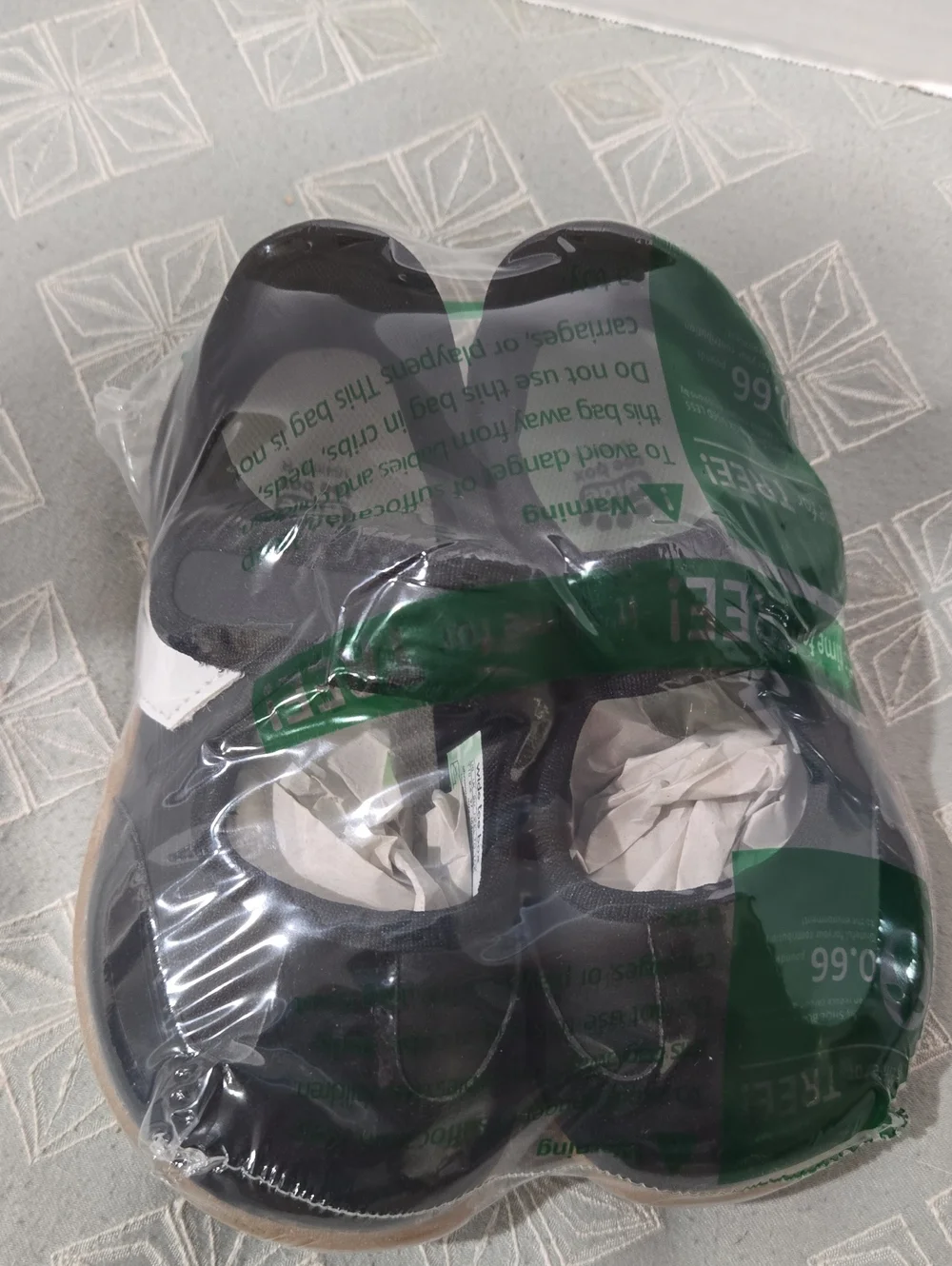Toddler Black White Slip-On Shoes - Size T10